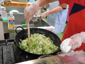 ネギ炒め