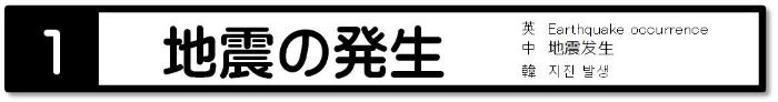 1.地震の発生