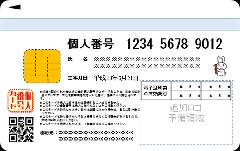 マイナンバーカード(裏面)